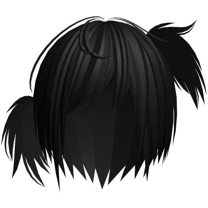 Cute black emo moe scene vkei hair Roblox item