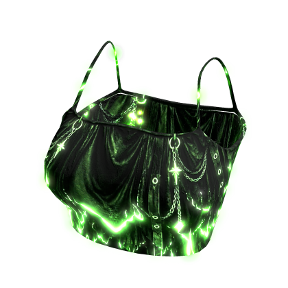 ✅EMISSIVE✅ Glowing Green Cami Crop Top