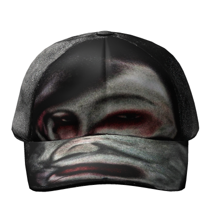 laughing geisha airbrush face cap