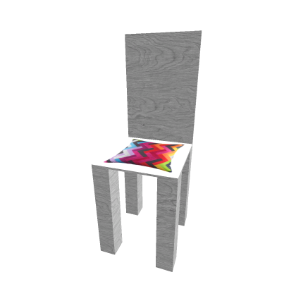 Wooden Chair  With Multi Color Cushion