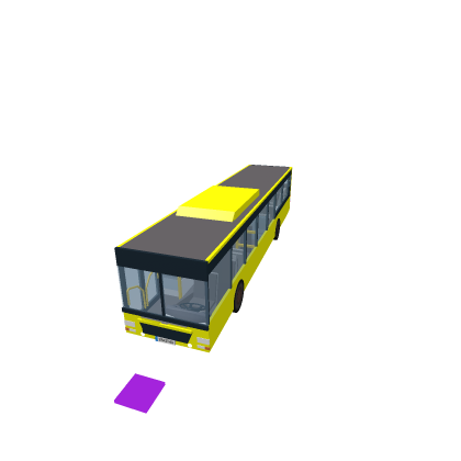 Man loins city bus 