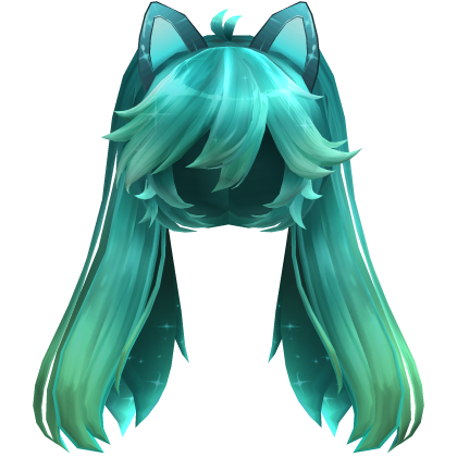 Glorpi Miku Alien Neko Cat  Neon Twintails Hair  Roblox item