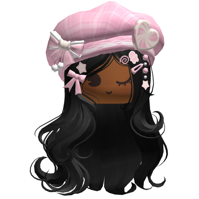 ♡ Christmas Swirls w/ Beret (Black)