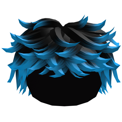 Black to Blue Messy Popular Hair Roblox item