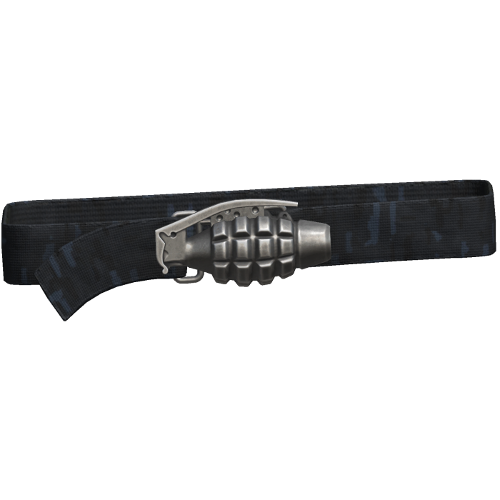 Y2k Grunge Grenade Belt Black Camo 1.0