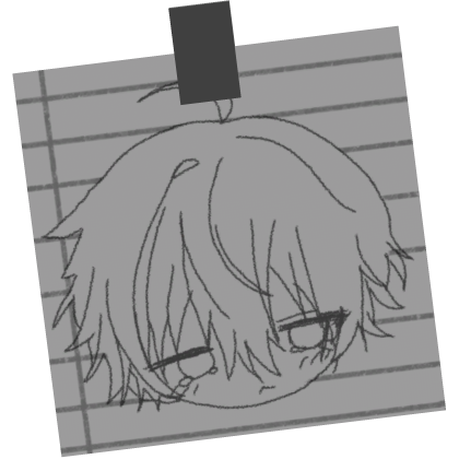 Black Anime Sketch Paper Face Note Doodle Mask