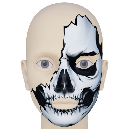 Half Skull Face Painted Roblox catalog item