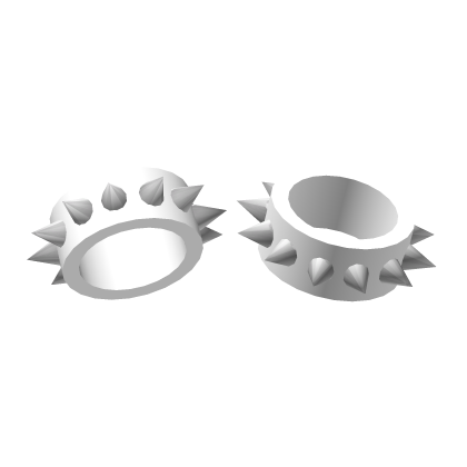 ♡ : white emo spiked pigtail hair ties Roblox item