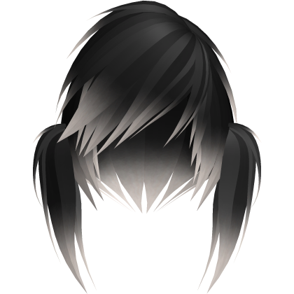 emo scene vkei black blonde moe pigtails