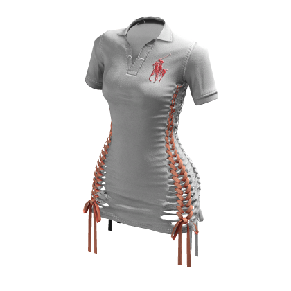 Braided Cutout Polo Dress (Shelly)