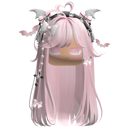 Vamp Straight  Hair w/Headband (Light Pink)