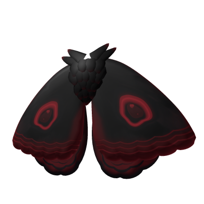 Moth Wings vkei Rouge Goth Black Red