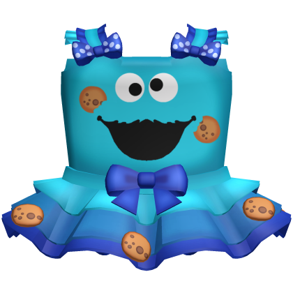 🍪 kawaii cookie monster dress