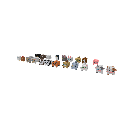 Low Poly Cube Animals