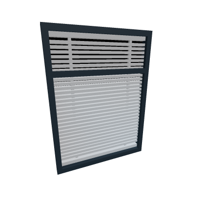 Window with closed blinds