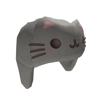 Kawaii Cat Grey Ushanka