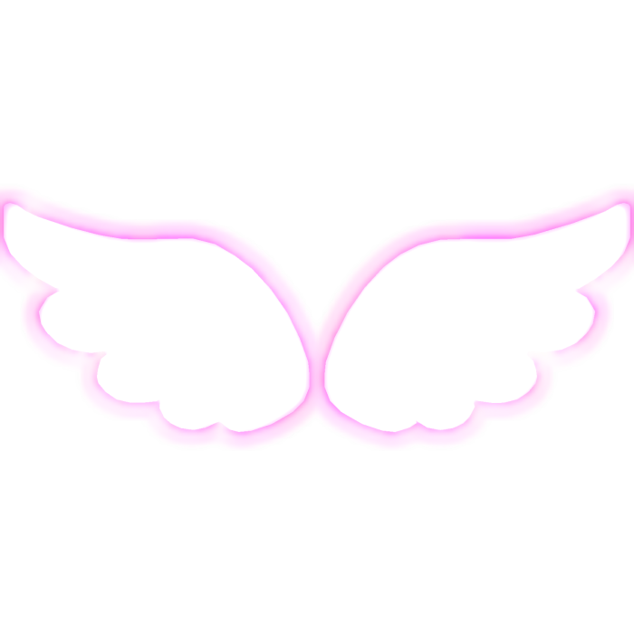 GLOWING Pink Angel Wings (GLOWS)