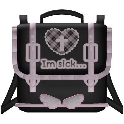♡ im sick backpack black 1.0