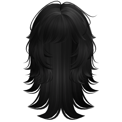 Messy Rockstar Wolfcut (Black)