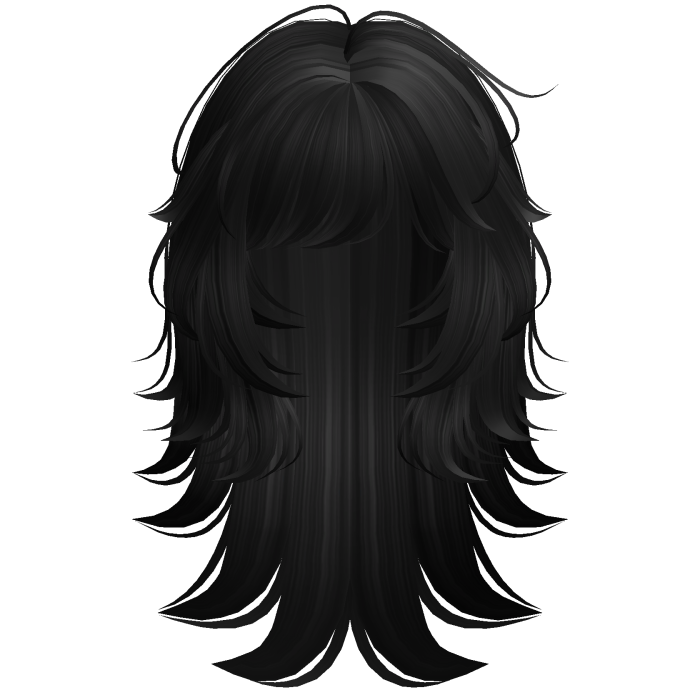 Messy Rockstar Wolfcut (Black)