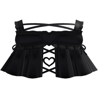 ♡ ┊ cutesy black laced dress with ruffles 