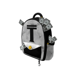 White Rich Sponge Backpack