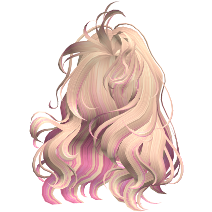 Curly Blowout Blonde & Pink