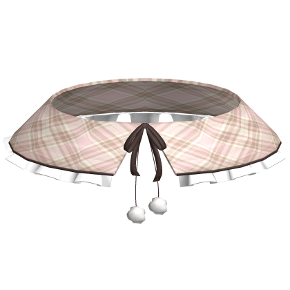 light brown plaid soft winter cute pompom shawl