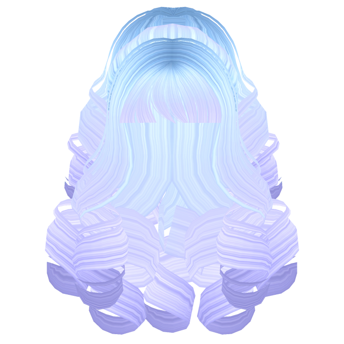 Fluffy Curly Pearl Ponytail Mermaid Ombre