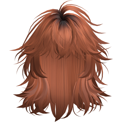 Ginger Short Layered Anime Wolfcut Roblox item