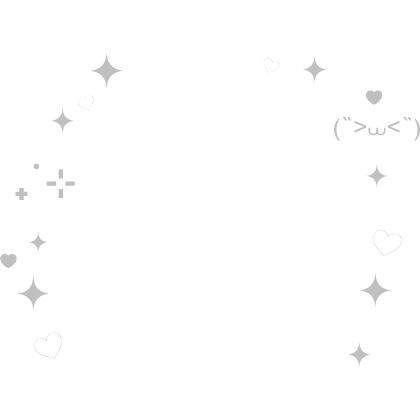 ♡ cute kawaii sparkles white kaomoji hearts aura