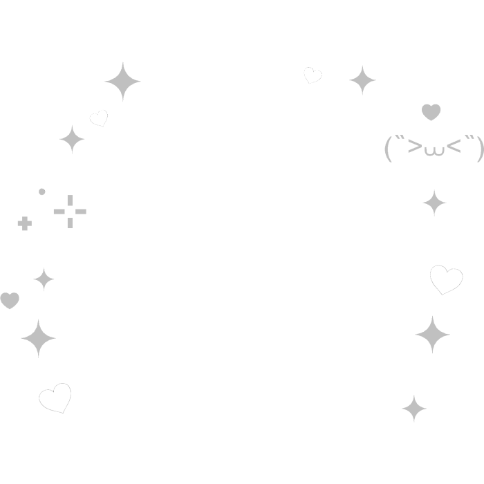 ♡ cute kawaii sparkles white kaomoji hearts aura