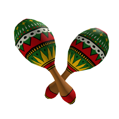 Traditional Colorful Mexican Maracas