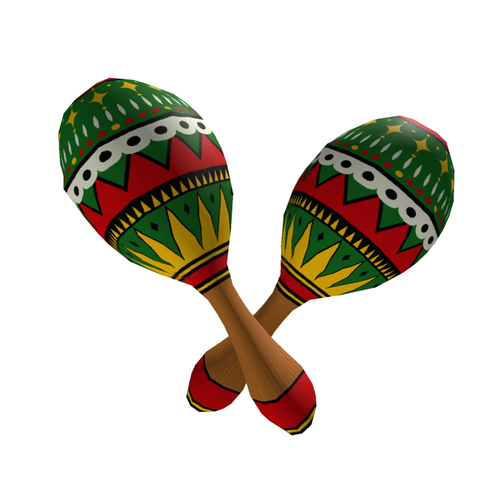 Traditional Colorful Mexican Maracas