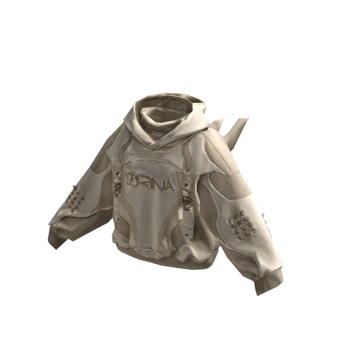 ORNA | Y2K Bone Armor Hoodie UGC Techwear Kalcer