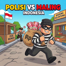 [🔊]Polisi vs Maling Indo