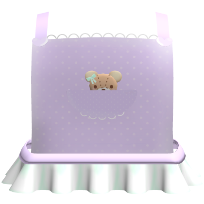 ♡ : Cute Pastel Purple Bear Garden Overalls