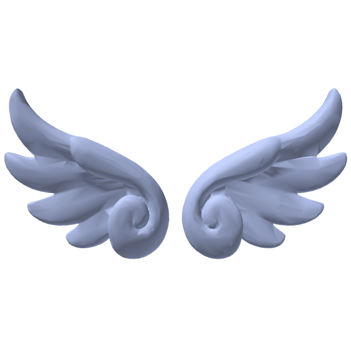 Small Sky Blue Angel Wings