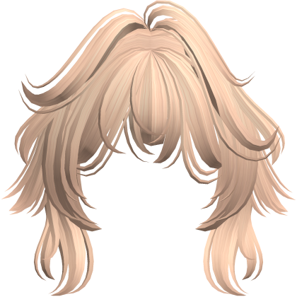 Cute Messy Anime Wolf Cut Bangs (Blonde) Roblox item