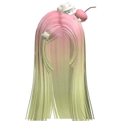 Cherry Cream Long Straight Hime Cut (Watermelon) Roblox item
