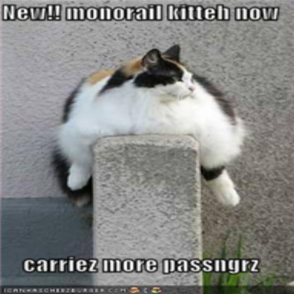 funny fat cat monorail Roblox decal