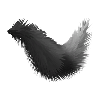 Roblox Item black fluffy tail