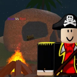 Red vs blue pirates icon