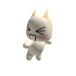 Kawaii Toro Cat Plushie On Head