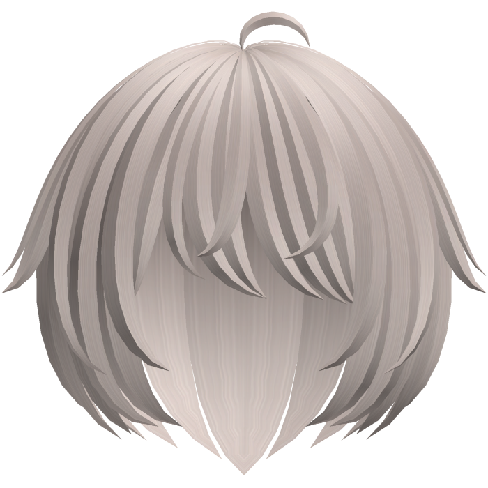 vkei short emo hair ash blonde