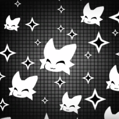 Silly Black Cat Emo Background
