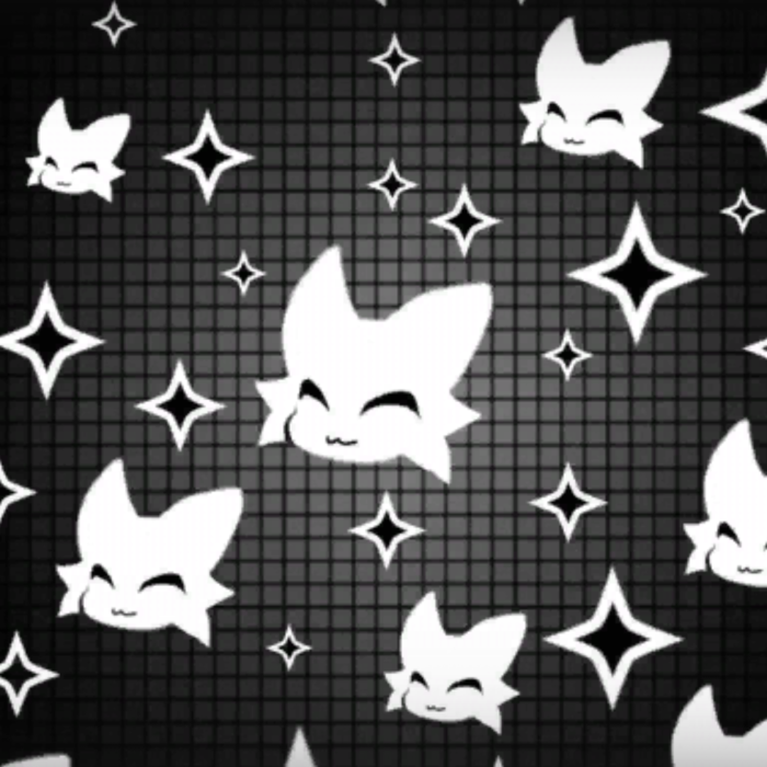 Silly Black Cat Emo Background