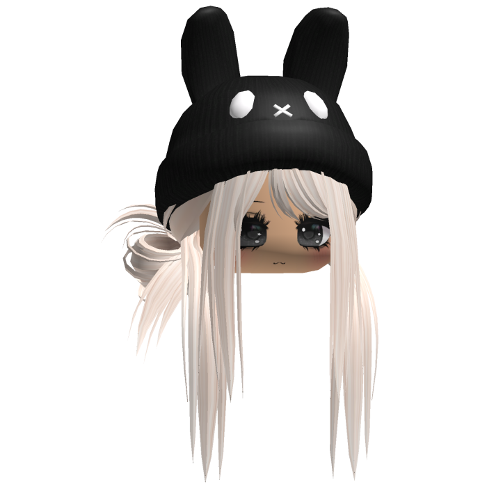 Moe Messy Girl Hair W/ Bunny Hat  Beige V2