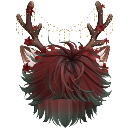 Christmas Messy Hair w/ Antlers