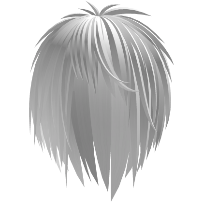 White Messy Emo Edgelord Vkei Male Hair 5. Roblox item